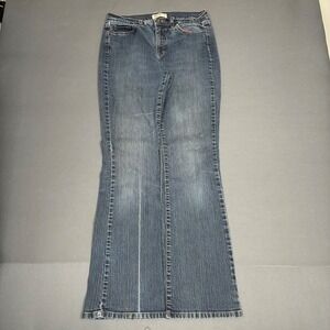 Jeanstar Women's Dark Wash High Rise Flared Jeans Size 10 (29x30)